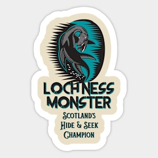 Loch Ness Monster Hide & Seek Sticker